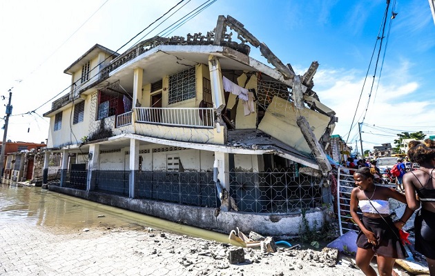 Vistas del terremoto de Haití, ocurrido en 2021.