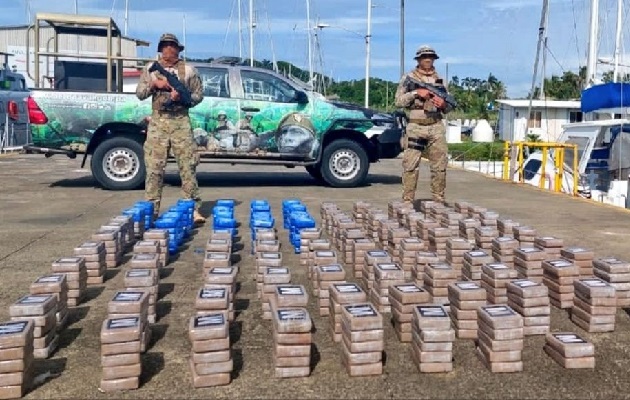 Se espera que en las próximas horas los detenidos enfrenten cargos por el delito de tráfico de drogas y se les impongas las medidas cautelares que se aplican en casos de narcotráfico. Foto. Diomedes Sánchez