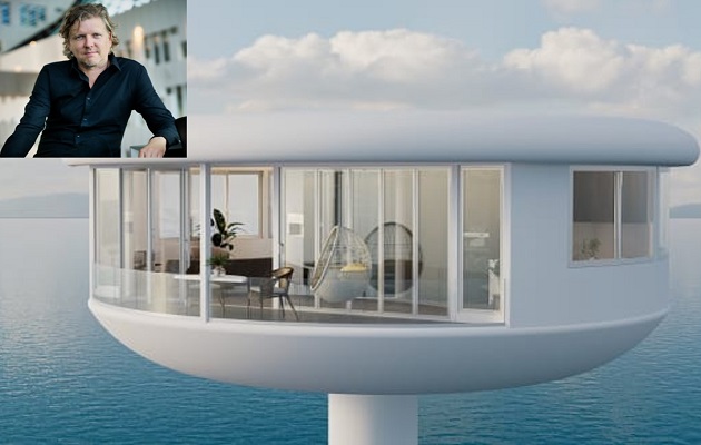 Las casas flotantes ofrecen un nuevo concepto. Foto: Ocean Builders