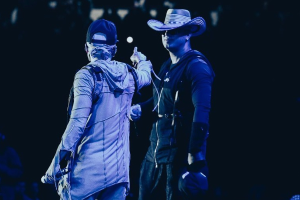 El dúo Wisin y Yandel en Ecuador. Foto: Instagram / @wisinyandel