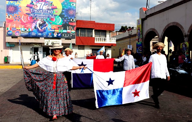 Panamá en el 7mo Encuentro Internacional de Alfombras. Foto: Cortesía Municipio de Uriangato, Guanajuato