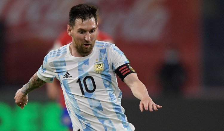 Leo Messi, capitán de Argentina. Foto:EFE