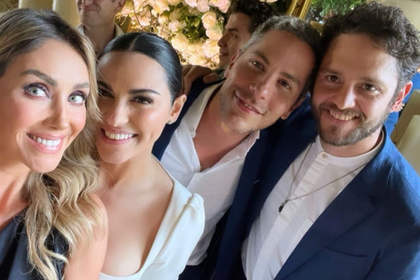 Anahí, Maite Perroni, Christian Chávez y Chistopher Uckermann. Foto: Instagram / @christianchavezreal