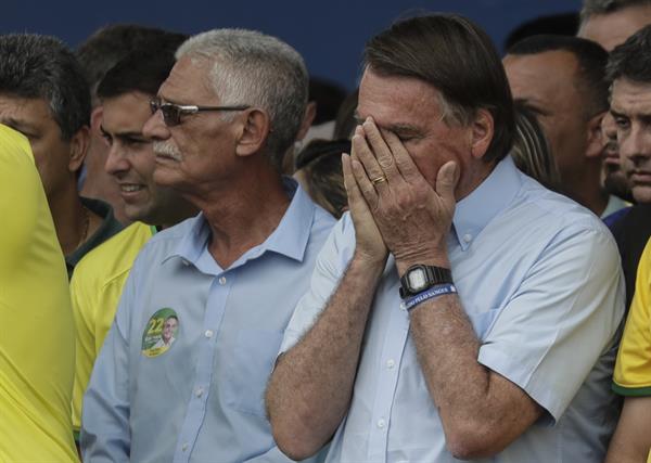El presidente de Brasil y candidato a la reelección, Jair Bolsonaro