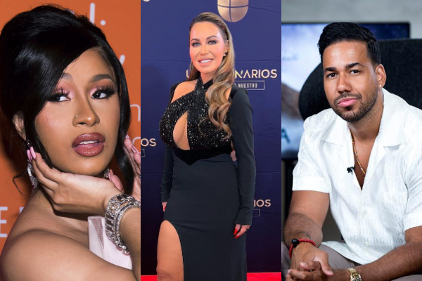Cardi B, Chiquis Rivera y Romeo Santos. Foto: Archivo / Instagram