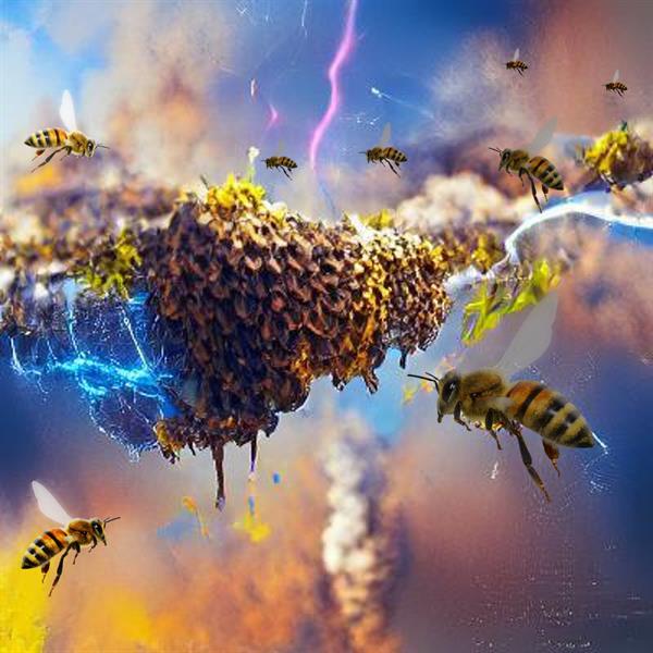 Las abejas melíferas pueden producir tanta carga eléctrica atmosférica como una nube de tormenta