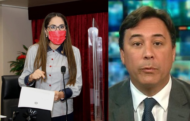 Zulay Rodríguez y Melitón Arrocha lideran la recolección de firmas. Fotos: Cortesía