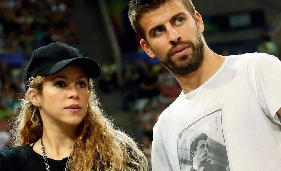 Shakira y Gerard Piqué, imagen de cuando iban a los partidos. Foto: @VARometroCy