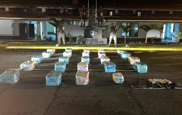 El Senan destacó que este año ha incautado 78.638 paquetes de droga, de ellos 13.720 en la modalidad de carga contenerizada. Foto. Senan