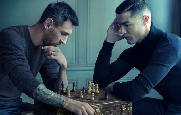 Messi y Cristiano reventaron las redes sociales. Foto: Louis Vitton