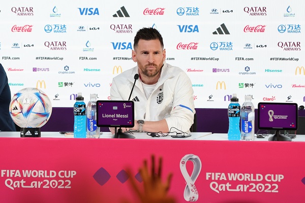 Leo Messi, capitán de Argentina. Foto: EFE