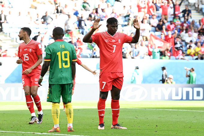 Breel Embolo, pide disculpa a la afición de Camerún. Foto: @fifaworldcup_es