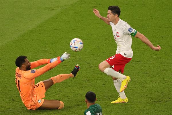 Robert Lewandowski, con un pase de gol 