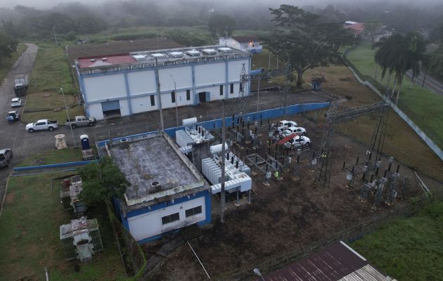 Subestación eléctrica de la planta potabilizadora Federico Guardia Conte de Chilibre. Foto: Cortesía