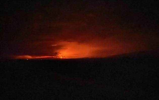 El volcán de Mauna Loa se encuentra a pocos kilómetros del de Kilauea. Foto: EFE