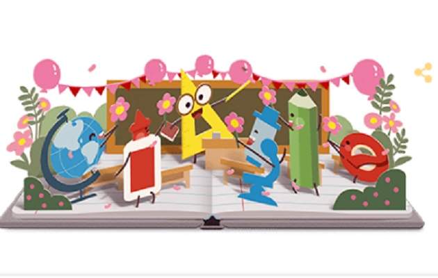 Doodle dedicado por Google a los maestros panameños. Foto: Cortesía
