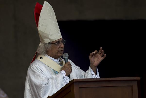 El cardenal de Nicaragua, Leopoldo Brenes