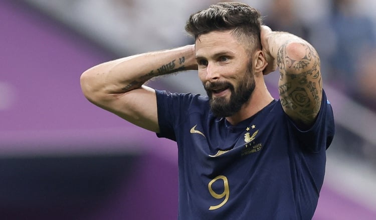 Olivier Giroud delantero de Francia. Foto:EFE