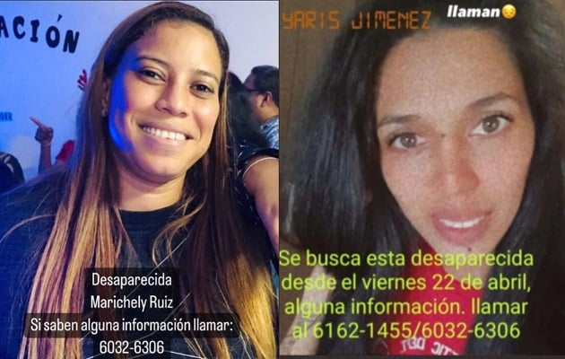 En su momento, Marichely Ruíz y Yaris Jiménez fueron buscadas como desaparecidas. Archivo. 