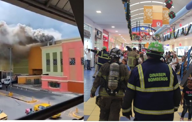 El incidente se originó en el área de comida del centro comercial. 