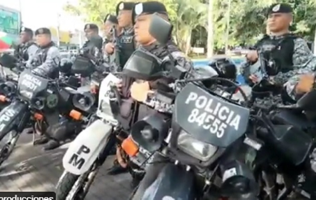 Ocho unidades motorizadas de los Linces, reforzarán la seguridad en los 13 corregimientos del distrito de Bugaba. Foto. Cortesía Proteger y Servir