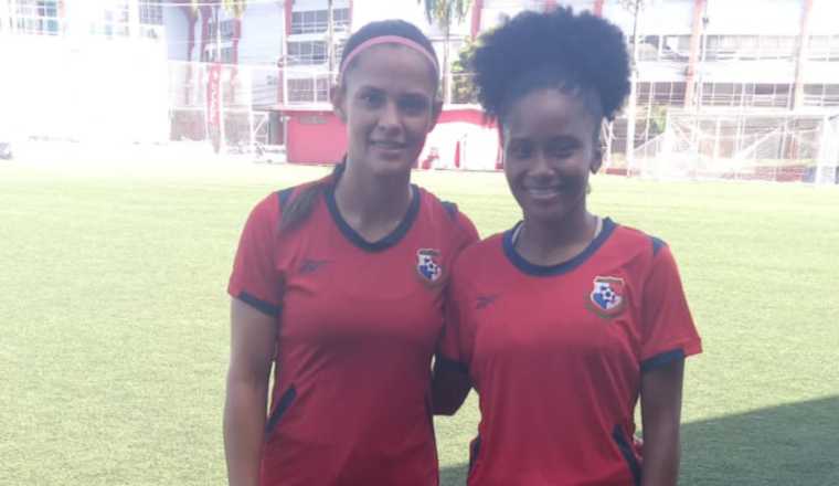 Arlén y Erika Martinez del equipo femenino de Panamá. Foto:EFE