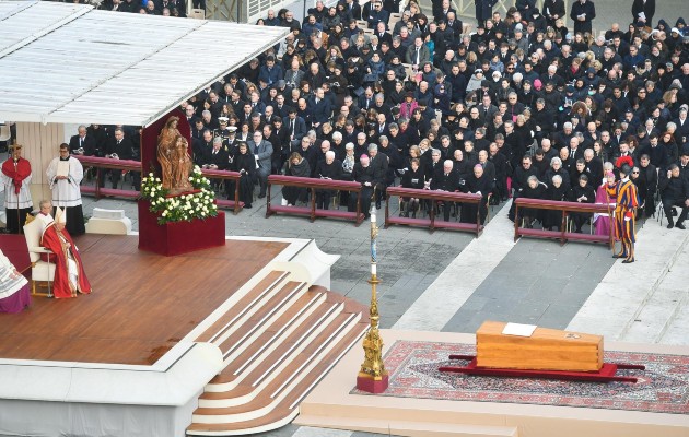 Funeral del papa emérito Benedicto XVI. Foto: EFE