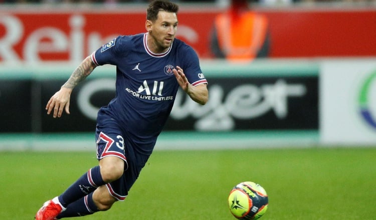 Messi, es una de la figura del PSG de Francia. Foto:EFE