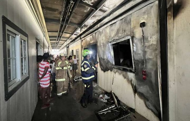 El incendio causó serias afectaciones a los residentes del albergue. Foto: Cortesía