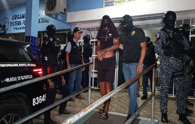 Todos los imputados forman parte de un grupo de panameños que el pasado miércoles, 25 de enero secuestraron a un ciudadano panameño en el distrito de La Chorrera, provincia de Panamá Oeste. Foto. Eric Montenegro