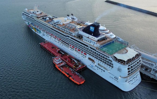 Cerca de de 7,000 turistas movilizaron estos cruceros. Foto: Presidencia