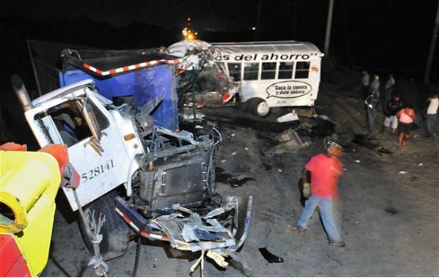 El bus de Las Garzas hacía su último recorrido al momento del accidente.