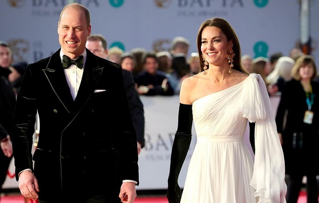 Princess Kate at the BAFTAs with  earrings