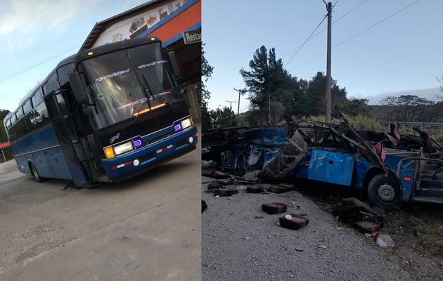 El bus de Darién, que llevaba los migrantes, tenía todos los papeles en regla. Foto: Cortesía