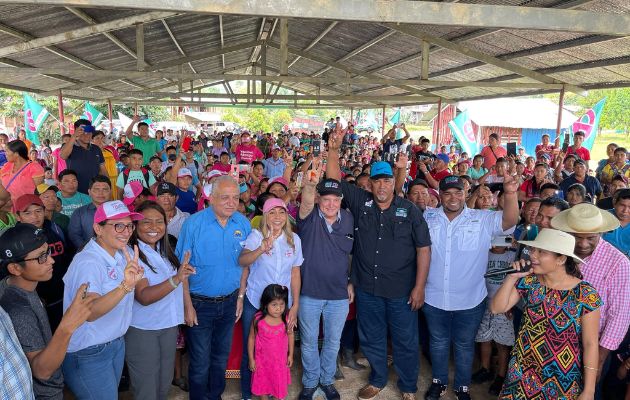 Visita a la comunidad de Samboa, en la comarca Ngäbe Buglé. Foto: Cortesía
