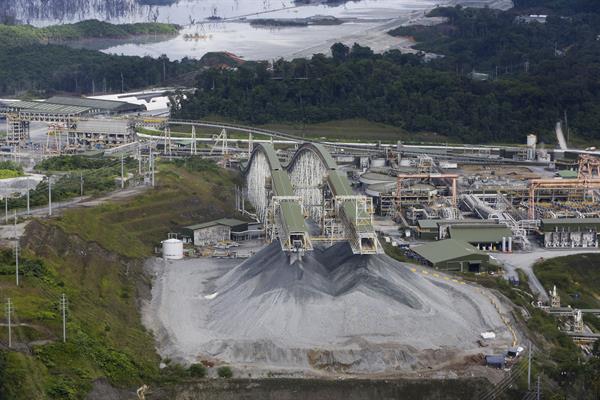 Mina a cielo abierto Cobre Panamá. Foto: EFE