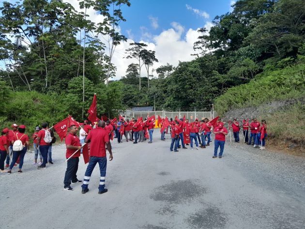 El martes, la empresa Minera Panamá comunicó que presentó al Mitradel una solicitud para suspender los contratos de trabajo de 4,051 trabajadores.