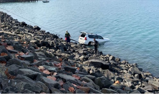 El auto de la mujer fue recuperado en horas de la mañana. Foto: Cortesía