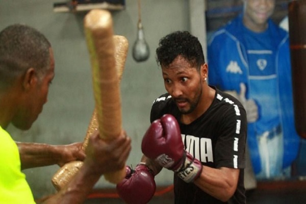 Anselmo 'Chemito' Moreno  en los entrenamientos. Foto: Archivo