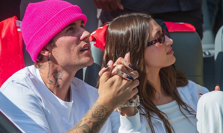 Justin Bieber y su esposa. Foto: EFE