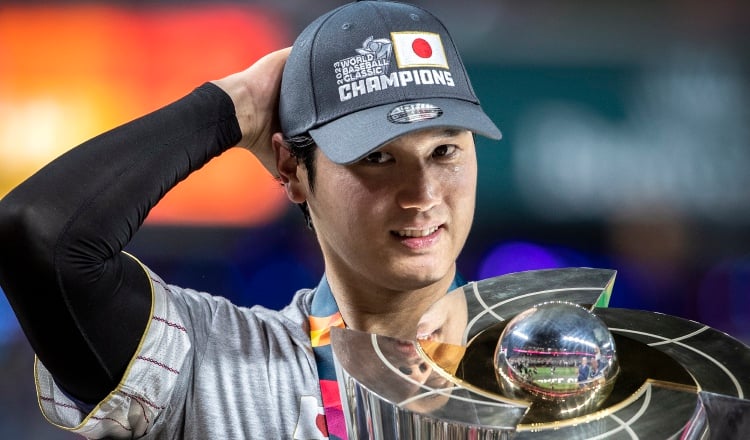 Shohei Ohtani guió a Japón al título del Clásico Mundial de Béisbol. Foto: EFE