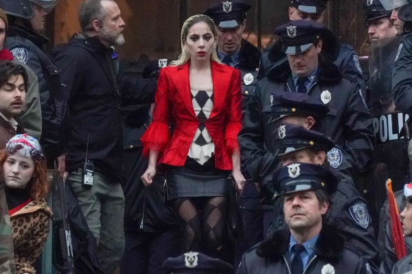 Lady Gaga interpretando a Harley Quinn. Foto: Roberto Miller