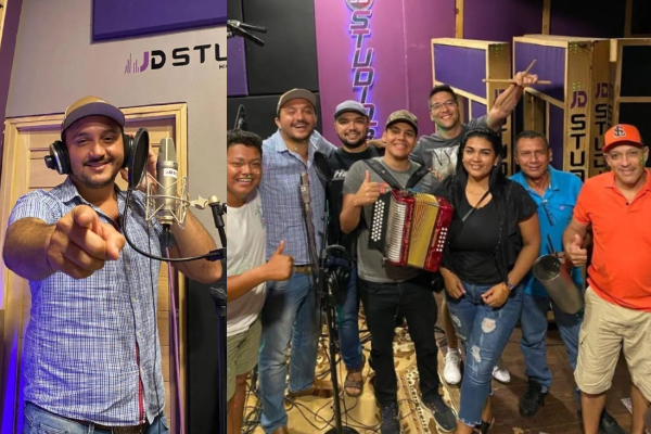 Lucho Pérez y 'Los líderes musicales'. Fotos: Instagram