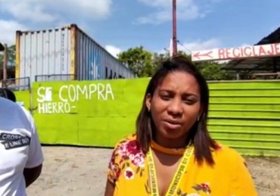 Según la encargada de Aseo Municipal, la recicladora no contaba con permisos. Diomedes Sánchez