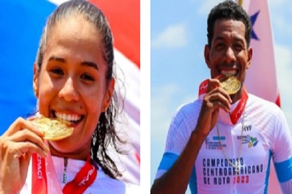 Wendy Ducreux y Christofer Jurado ganaron oro para Panamá en la prueba contrarreloj femenina y masculina, respectivamente Foto:Fepaci