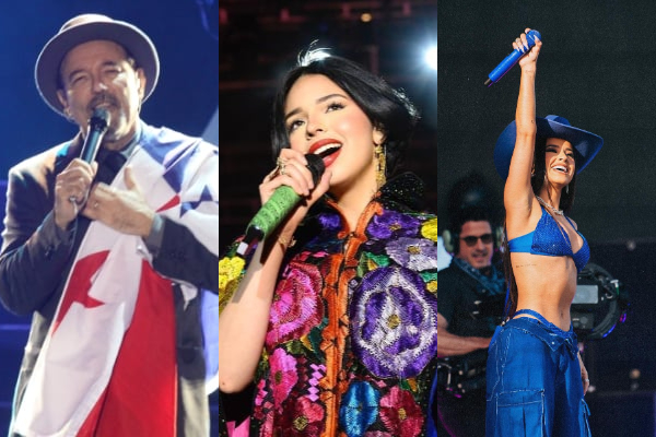 Rubén Blades, Ángela Aguilar y Becky G. Fotos: Archivo