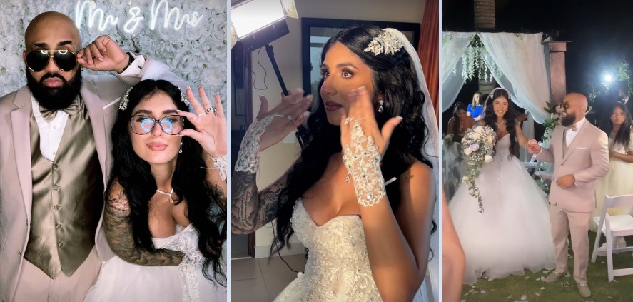 K4G and Ainara celebrate their marriage
