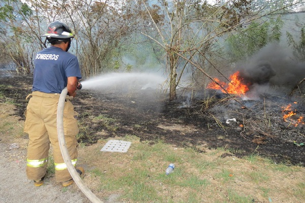 Desde enero, hasta los primeros días de abril, los Bomberos de Panamá han respondido a 2,890 llamadas por incendio de masa vegetal. Foto. Eric Montenegro
