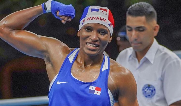 Atheyna Bylon, figura del seleccionado panameño de boxeo. Foto: Fedebop