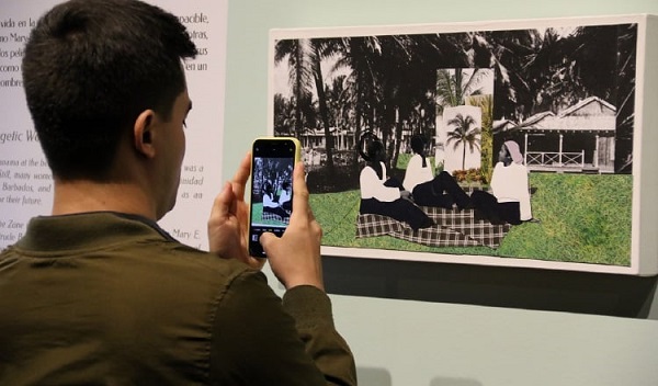 La intervención artística de Giana De Dier, 'Cuidado comunal radical y liberación'. Foto: @museodelcanal